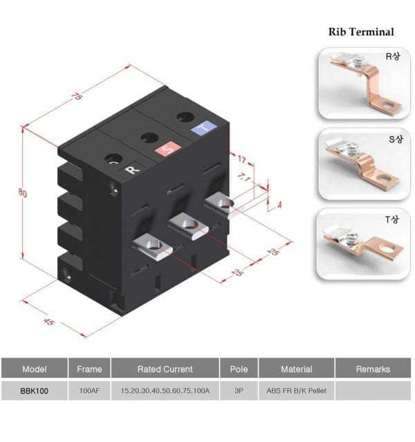 Smart busbar BBK100 3P
