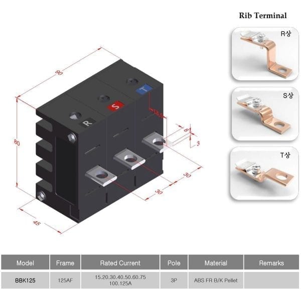 Smart busbar BBK125 3P