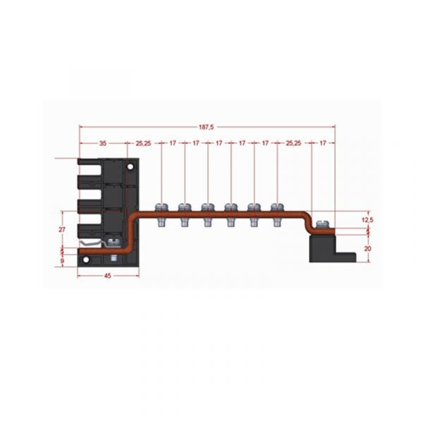 Earth busbar 250AF