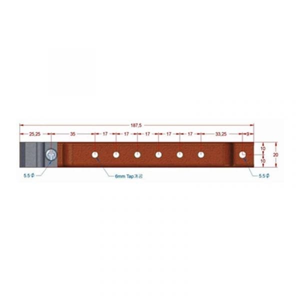 6T-Earth Busbar 250AF
