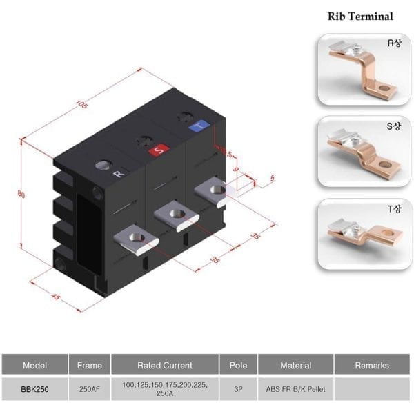 Smart busbar BBK250 3P