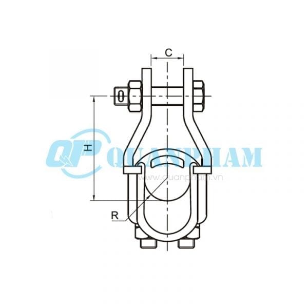 Khóa đỡ dây ACSR (XGZ) Khóa đỡ dây ACSR Suspension Clamps (type XGZ) 2