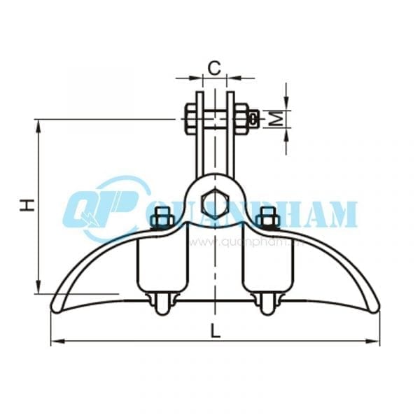 Khóa đỡ dây Suspension Clamps (type CF) 1
