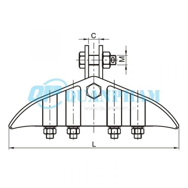 Khóa đỡ dây Suspension Clamps (type XGJ) 1