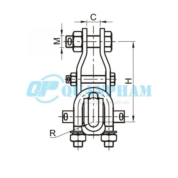 Khóa đỡ dây (XGU - Chống ăn mòn) Khóa đỡ dây Suspension Clamps (type XGU - abrasion proof) 2
