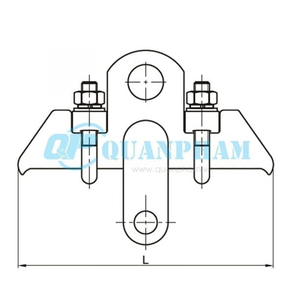Khóa đỡ dây chống sét (DS - 7) Khóa đỡ dây chống sét Suspension Clamps for Ground Wire (type DS - 7) 2