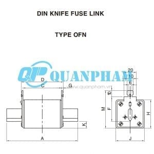 Cầu chì dao cách ly 25A-630A