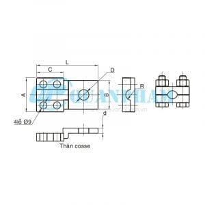 Đầu cosse đồng Bolted Type Copper Terminal 1