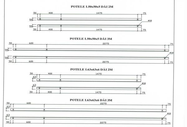 Potelet L50