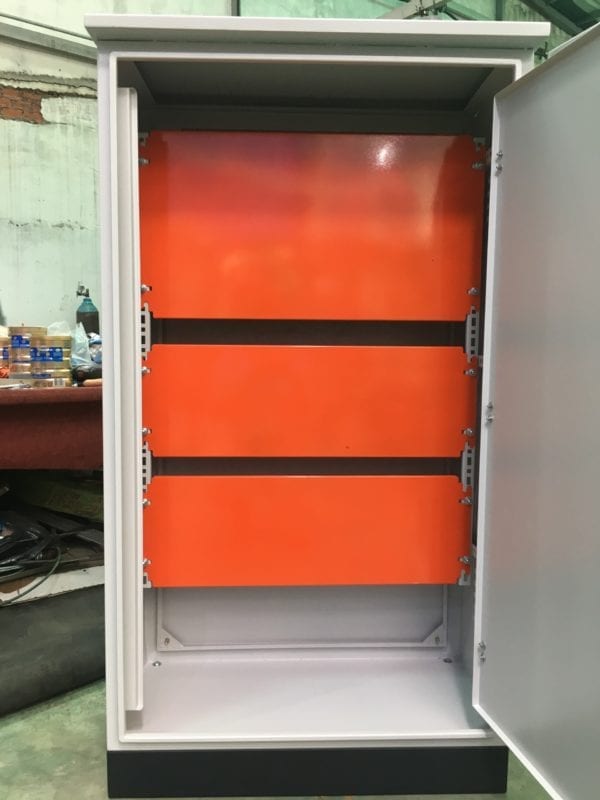 Vỏ tủ điện công nghiệp 1 cánh 2 lớp cửa 1200x500x350