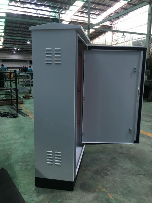 Vỏ tủ điện công nghiệp 1 cánh 2 lớp cửa 1200x500x350