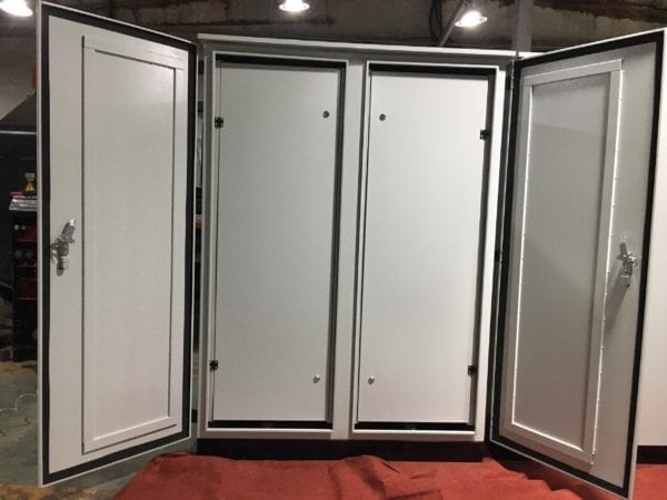 Vỏ tủ điện công nghiệp 2 cánh 2 lớp cửa 800x600x350