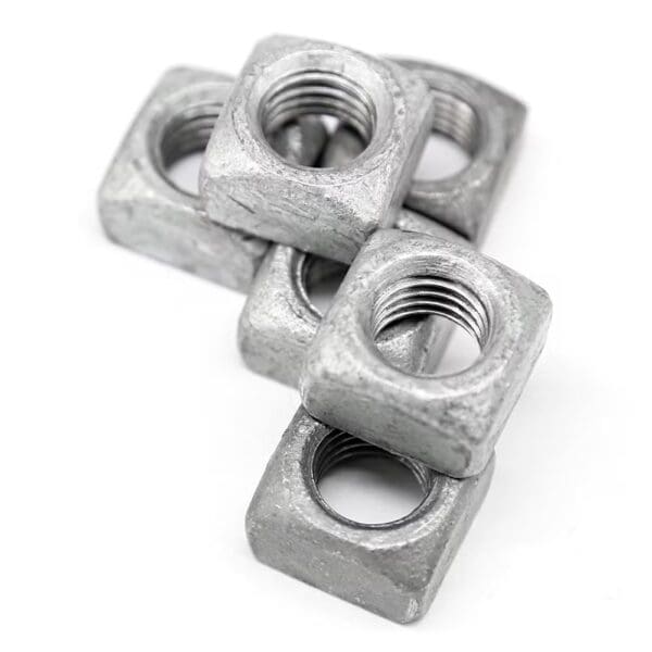 Regular square nut 3/8''-16 hot dip galvanized