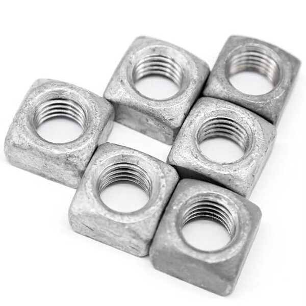 Regular square nut 3/8''-16 hot dip galvanized