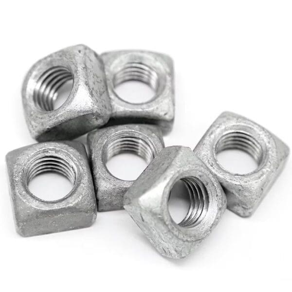 Regular square nut 3/8''-16 hot dip galvanized