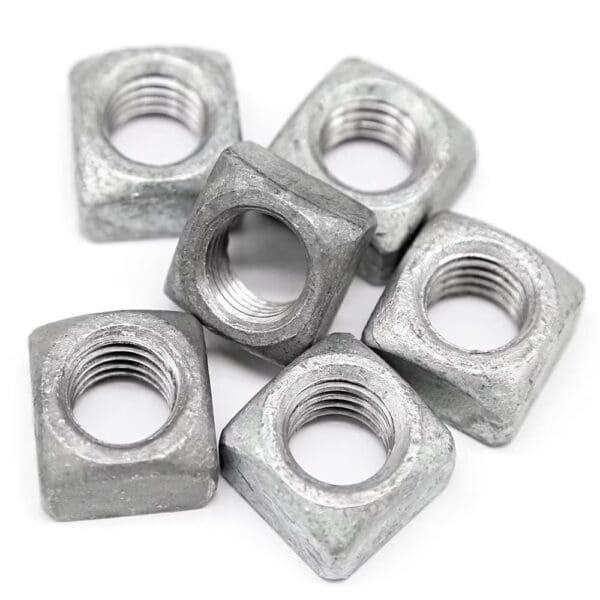 Regular square nut 3/8''-16 hot dip galvanized