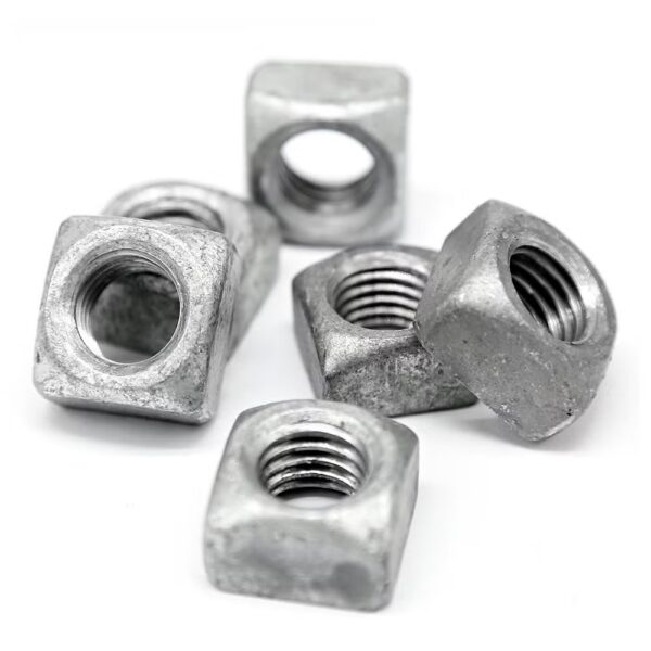 Regular square nut 3/8''-16 hot dip galvanized